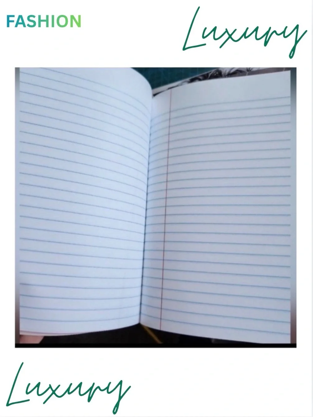 NOTEBOOK: Floral Notebook in White and Silver, NWOT